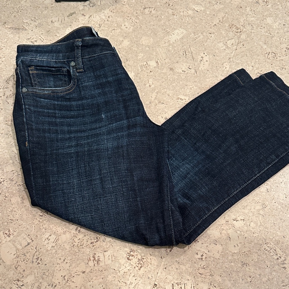 Crop straight Dark Blue Jeans